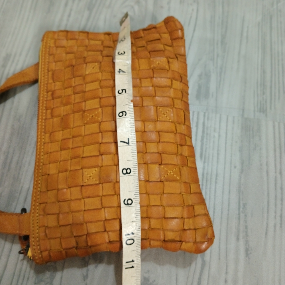 Yellow Woven Crossbody Bag - Picture 7 of 10
